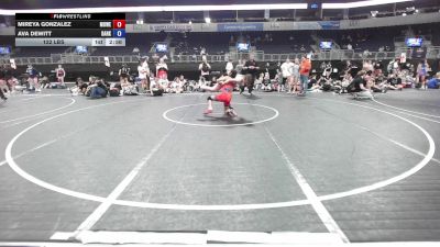 122 lbs 3rd Place - Mireya Gonzalez, MoWest Wild Dragons vs Ava Dewitt, Darkhorse WC