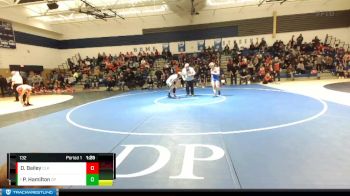 132 lbs Quarterfinal - Parker Hamilton, Deer Park vs Dawson Bailey, Clarkston