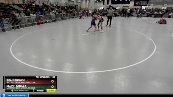 136 lbs Cons. Round 3 - Beau Brown, Willard Youth Wrestling Club vs Elijah Gulley, Lawrence Elite Wrestling Club