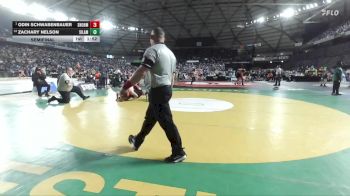 Boys 3A 285 lbs Semifinal - Odin Schwabenbauer, Snohomish vs Zachary Nelson, Silas