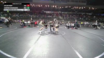 136 lbs Consi Of 8 #2 - Dylan Kent, Cedar Grove vs Castor Changaris, Branchville