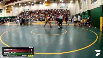 220 lbs Cons. Round 1 - Terrell Miles, Bellflower vs Sebastian Diaz, Anaheim