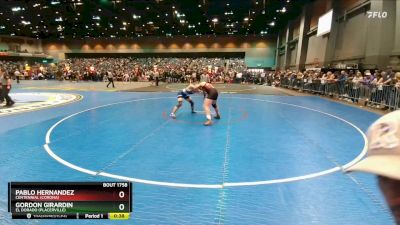 150 lbs Cons. Round 6 - Gordon Girardin, El Dorado (Placerville) vs Pablo Hernandez, Centennial (Corona)