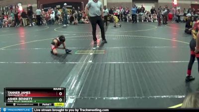 56 lbs Round 1 (4 Team) - Tanner James, Team Palmetto vs Asher Bennett, Steel Valley Renegades