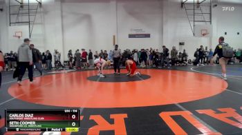 114 lbs Semifinal - Seth Coomer, Woodford Co. Wrestling vs Carlos Diaz, Southport Wrestling Club
