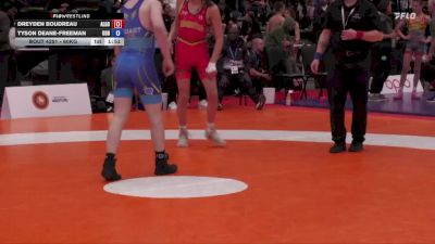 60kg Cons. Semi - Dreyden Boudreau, Edmonton Wrestling Club vs Tyson Deane-freeman, Coast Wrestling Academy & Society