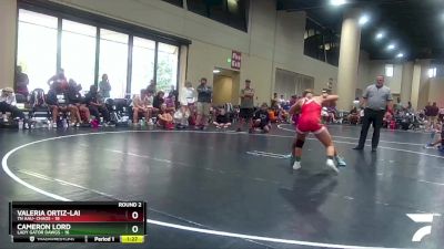 120 lbs Round 2 (4 Team) - Cameron Lord, Lady Gator Dawgs vs Valeria Ortiz-Lai, TN AAU- Chaos