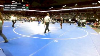 130 Class 2 lbs Champ. Round 1 - Ayamba Abunaw, North Point vs Tatiana Dennis, Oak Park