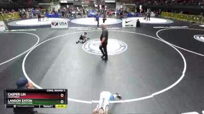 56 lbs Cons. Round 3 - Casper Lin, California vs Landon Eaton, Pacific Edge Wrestling