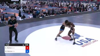 57 kg Final - Anthony Molton, Buies Creek Wrestling Club vs Matthew Ramos, Boilermaker RTC