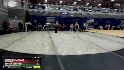 95 lbs Quarterfinal - Bryson Vertner, Small Town Wrestling vs Caydence Aargard, 208 Badgers