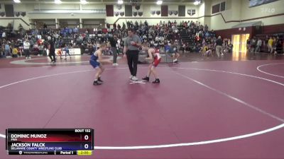 14UB-3 lbs Round 2 - Dominic Munoz, FWA vs Jackson Falck, Delaware County Wrestling Club