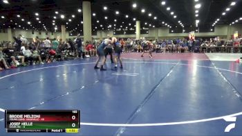 165 lbs Round 1 (4 Team) - Brodie Melzoni, Young Guns- Nashville vs Josef Helle, Stars WC