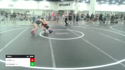 155 lbs Consi Of 4 - Jaycee Fox, Aniciete TC vs Anna Arroyo, Threshold WC
