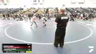 120 lbs Cons. Round 3 - Damon Bush, Beaver River Youth Wrestling vs Connor Morris, Club Not Listed