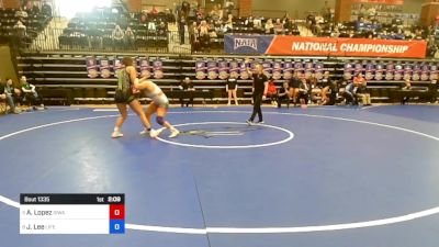 170 lbs Consi Of 4 - America Lopez, Iowa Wesleyan vs Jesaphine Lee, Life