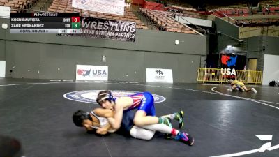 Cadet Boys Lower - 106 lbs Cons. Round 4 - Zane Hernandez, Silver Creek WC vs Koen Bautista, Squad Wrestling