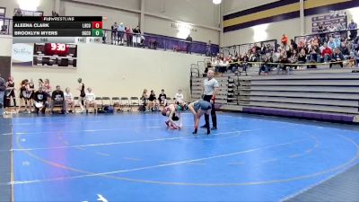 105 lbs Quarterfinals (8 Team) - Brooklyn Myers, Oglethorpe County vs Aleena Clark, Long County