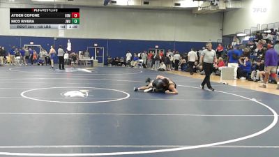 125 lbs Quarterfinal - Ayden Cofone, Southern Maine vs Nico Rivera, Johnson & Wales (RI)