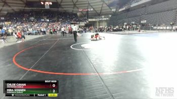 Girls 3A/4A 140 Cons. Round 3 - Chloe Cahan, Snohomish (Girls) vs Mira Sonnen, Peninsula (Girls)