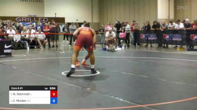 92 kg Cons 8 #1 - Nick Stemmet, Illinois vs Zane Mulder, Burg Training Center