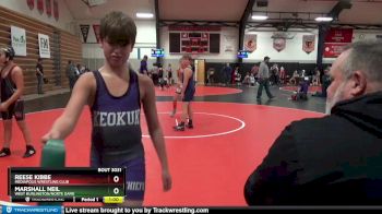 4 lbs Round 3 - Reese Kibbe, Mediapolis Wrestling Club vs Marshall Neil, West Burlington/Norte Dame