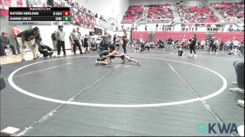 73-76 lbs Rr Rnd 2 - Kayden Herlong, Del City Little League Wrestling vs Zaiden Dietz, D3 Wrestling Cluib