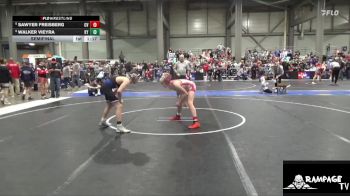 100 lbs Semifinal - Walker Vieyra, Kansas YG vs Sawyer Freisberg, Caney Valley