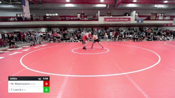 220 lbs Round Of 16 - Michael Mastroianni, Milford vs Theodore Lourie, Bos Latin Academy