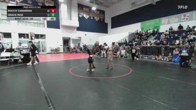 45 lbs Champ. Round 1 - Rocco Camarena, SoCal Hammers vs Grace Ruiz, Lab Academy