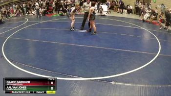 120 lbs Cons. Semi - Gracie Gardiner, Uintah Wrestling vs Aaliyah Jones, Carbon Middle School