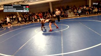 174 lbs Champ. Round 2 - Josh Henderson, Southeast Community College vs Gabe Reeves, Western Wyoming College