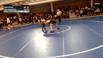 174 lbs Champ. Round 2 - Josh Henderson, Southeast Community College vs Gabe Reeves, Western Wyoming College