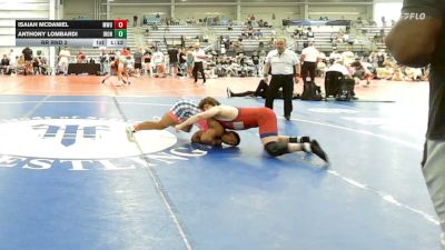 160 lbs Rr Rnd 2 - Isaiah McDaniel, MetroWest United Lightning - HSB vs Anthony Lombardi, Iron Faith Gold - HSB