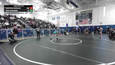 100 lbs Quarterfinal - Niva Strasser, Aliso Niguel vs Annyssa Morales, Camarillo