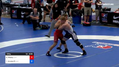 130 kg Rr Rnd 2 - Haydn Maley, Stanford - California RTC vs Tate Orndorff, Utah Valley RTC