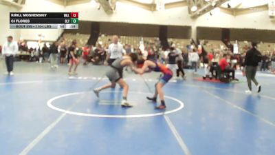 110-I lbs Consi Of 16 #2 - Kirill Moshenskiy, Willpower Wrestling Club vs CJ Flores, Olympic