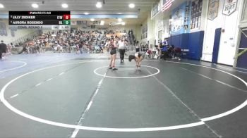 135 lbs Cons. Round 5 - Aurora Rosendo, Hillcrest vs Lilly Zediker, Etiwanda