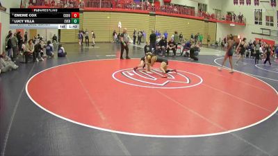 120 lbs 5th Place Match - Lucy Villa, Evergreen vs Emerie Cox, Crook County