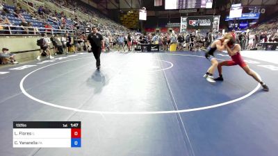 132 lbs Cons 64 #2 - Luis Flores, IL vs Caden Yanarella, PA