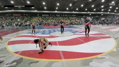 72-76 lbs Round 1 - Jerzey Preheim, Marion vs Aleyah Jara, Gering Wrestling Club