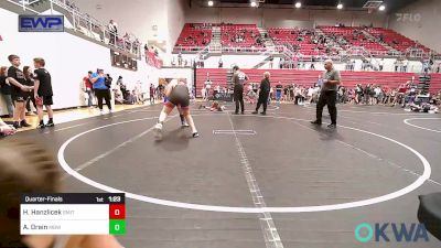 140 lbs Quarterfinal - Henry Hanzlicek, Smith Wrestling Academy vs Anthony Drain, Mustang Bronco Wrestling Club