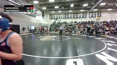 110 lbs Champ. Round 1 - Julia Archuleta, Cheyenne East vs Kaylee Barton, Upton