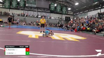 70-80 lbs Cons. Round 3 - Conrad Barber, Belvidere Bandits vs Aryana Resendez, RWC