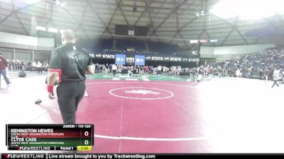 113-120 lbs Round 5 - Clyde Cass, South West Washington Wrestling Club vs Remington Hewes, South West Washington Wrestling Club