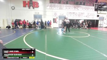 125 lbs Champ. Round 3 - Mary Jane O`neil, Marina vs Mackenzie Quevedo, Warren