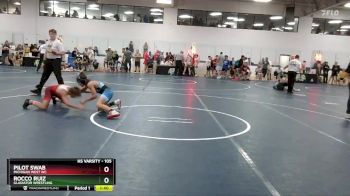 105 lbs Cons. Round 5 - Pilot Swab, Michigan West WC vs Rocco Ruiz, Gladiator Wrestling
