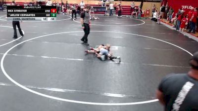 45 lbs Cons. Quarters - Arlow Cervantes, Grizzly Wrestling Club vs Rex Streeter, Apex Wrestling