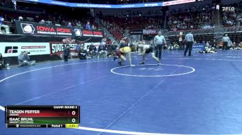 3A-157 lbs Champ. Round 2 - Teagen Peiffer, Ankeny vs Isaac Bruhl, Ankeny Centennial