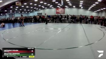 126 lbs Cons. Round 4 - Braxton Simpkins, Fighting Hornets WC vs Anthony Pough, Nova WC